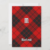 Clan Macleod van Raasay Tartan Kaart (Voorkant)