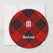 Clan Macleod van Raasay Tartan Kaart (Voorkant)