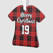 Clan MacLeod van Raasay Tartan KerstJersey Ornament (voorkant)
