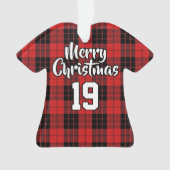 Clan MacLeod van Raasay Tartan KerstJersey Ornament (voorkant)