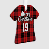 Clan MacLeod van Raasay Tartan KerstJersey Ornament (voorkant)