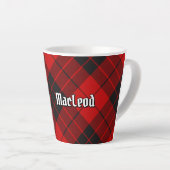 Clan Macleod van Raasay Tartan Latte Mok (Rechterhoek)