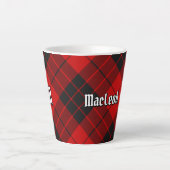 Clan Macleod van Raasay Tartan Latte Mok (Voorkant)
