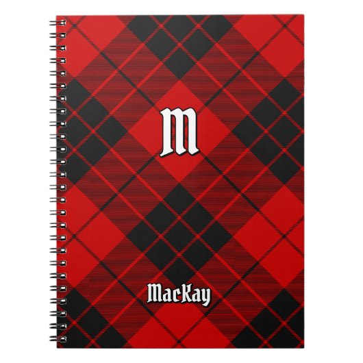 Clan Macleod van Raasay Tartan Notitieboek (Voorkant)