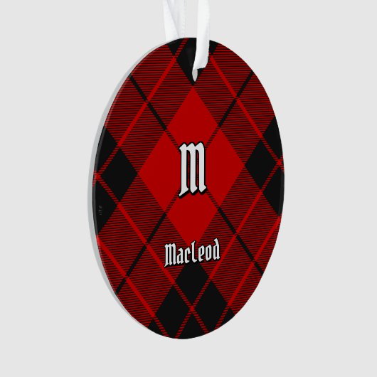 Clan Macleod van Raasay Tartan Ornament (voorkant)