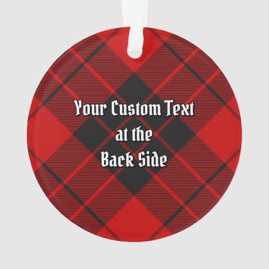Clan Macleod van Raasay Tartan Ornament (achterkant)