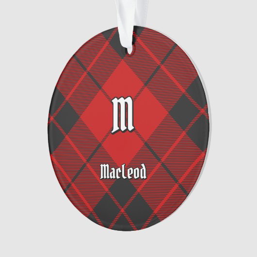 Clan Macleod van Raasay Tartan Ornament (voorkant)