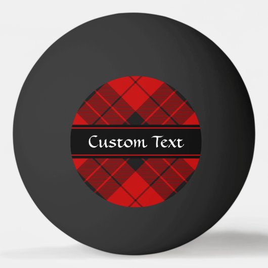 Clan Macleod van Raasay Tartan Pingpongbal (Achterkant)