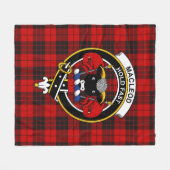 Clan MacLeod Van Raasay Tartan Plaid Fleece Deken (Voorkant (Horizontaal))