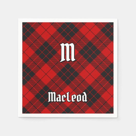 Clan Macleod van Raasay Tartan Servet (Voorkant)
