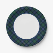 Clan MacLeod van Skye Tartan Border Papieren Bordje (Voorkant)