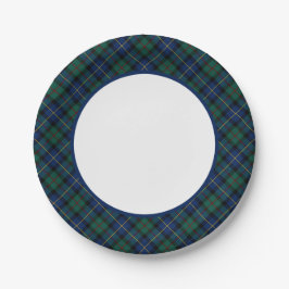 Clan MacLeod van Skye Tartan Border Papieren Bordje