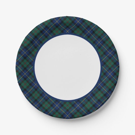 Clan MacLeod van Skye Tartan Border Papieren Bordje (Voorkant)