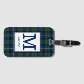Clan MacLeod van Skye Tartan Monogrammed Bagagelabel (Voorkant (horizontaal))