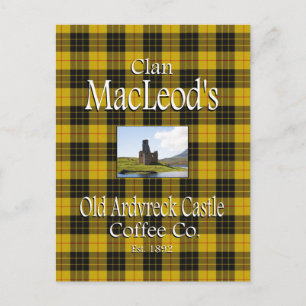 Clan MacLeod's Old Ardvreck Castle Coffee Co. Briefkaart