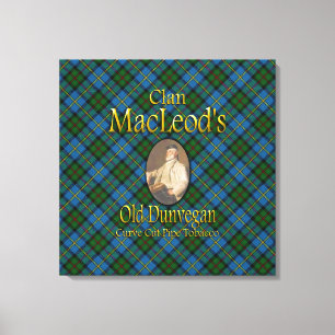 Clan MacLeod's oude Dunvegan pijptabak Canvas Afdruk