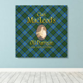 Clan MacLeod's oude Dunvegan pijptabak Canvas Afdruk (Insitu (Houten vloer))