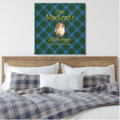 Clan MacLeod's oude Dunvegan pijptabak Canvas Afdruk (Insitu (Slaapkamer))