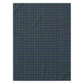 Clan Maclolm Donkerblauw en Groen Schots Tartan Tafelkleed (Voorkant)