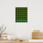 Clan MacMillan Colors of Scotland Tartan Poster (Keuken)