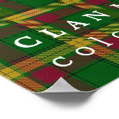 Clan MacMillan Colors of Scotland Tartan Poster (Hoek)