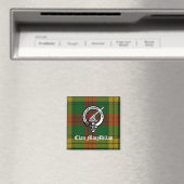 Clan MacMillan Crest Badge en Tartan Magneet (Insitu (Vaatwasser))
