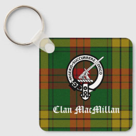 Clan MacMillan Crest Badge en Tartan Sleutelhanger