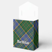 Clan MacMillan Crest over de jacht op Tartan Bedankdoosjes (Geopend)