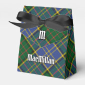 Clan MacMillan Crest over de jacht op Tartan Bedankdoosjes (Voorkant Zijde)