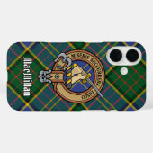 Clan MacMillan Crest over de jacht op Tartan Case-Mate iPhone Case (Achterkant (horizontaal))