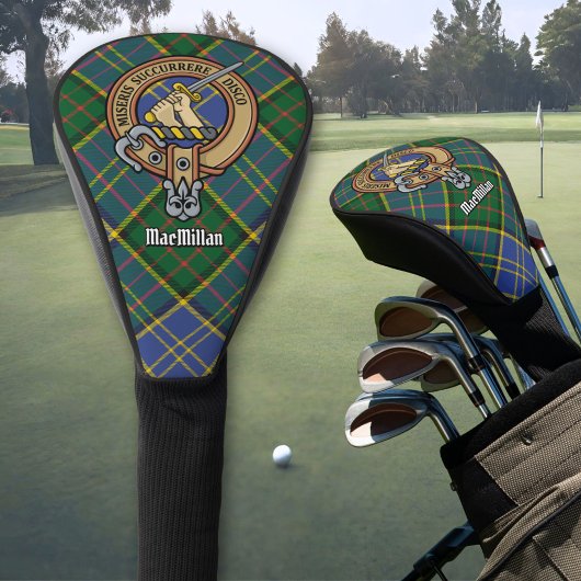 Clan MacMillan Crest over de jacht op Tartan Golfheadcover
