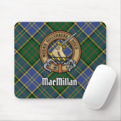 Clan MacMillan Crest over de jacht op Tartan Muismat (Met muis)
