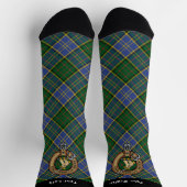 Clan MacMillan Crest over de jacht op Tartan Sokken (Top)