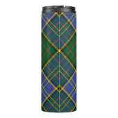 Clan MacMillan Crest over de jacht op Tartan Thermosbeker (Achterkant)