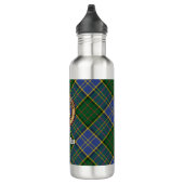 Clan MacMillan Crest over de jacht op Tartan Waterfles (Rechts)