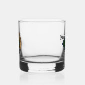 Clan MacMillan Crest over de jacht op Tartan Whisky Glas (Links)