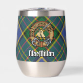 Clan MacMillan Crest over jacht-tartan (Voorkant)
