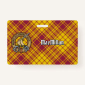 Clan MacMillan Crest over jurk Tartan Badge (Voorkant)