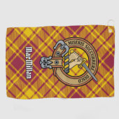 Clan MacMillan Crest over jurk Tartan Golfhanddoek (Horizontaal)