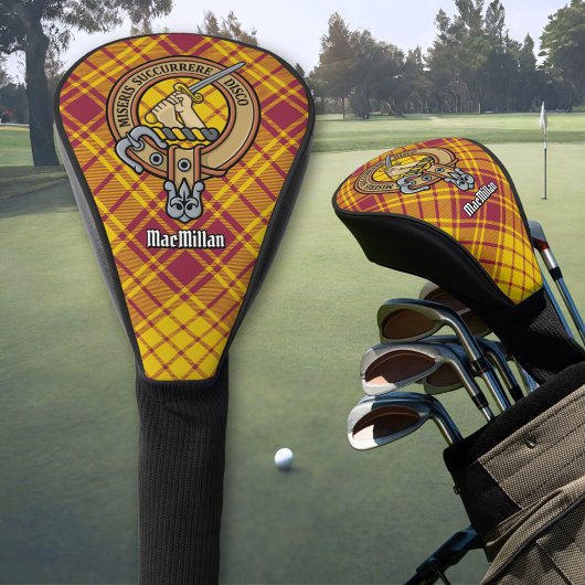 Clan MacMillan Crest over jurk Tartan Golfheadcover