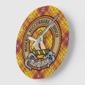 Clan MacMillan Crest over jurk Tartan Grote Klok (Hoek)