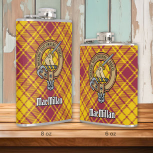 Clan MacMillan Crest over jurk Tartan Heupfles