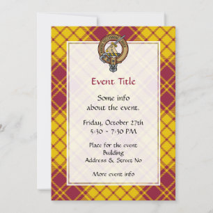 Clan MacMillan Crest over jurk Tartan Kaart