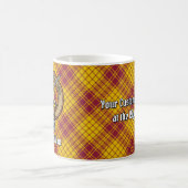 Clan MacMillan Crest over jurk Tartan Koffiemok (Center)