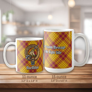 Clan MacMillan Crest over jurk Tartan Koffiemok