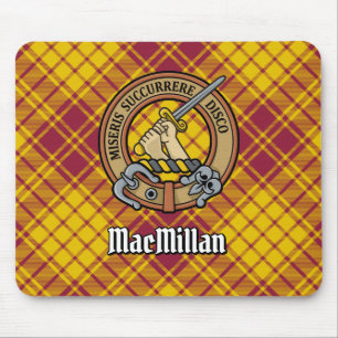Clan MacMillan Crest over jurk Tartan Muismat