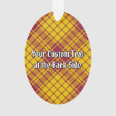 Clan MacMillan Crest over jurk Tartan Ornament (achterkant)