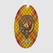 Clan MacMillan Crest over jurk Tartan Ornament (voorkant)