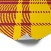 Clan MacMillan Crest over jurk Tartan Poster (Hoek)
