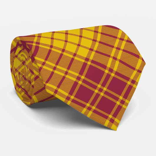 Clan MacMillan Crest over jurk Tartan Stropdas (Opgerold)